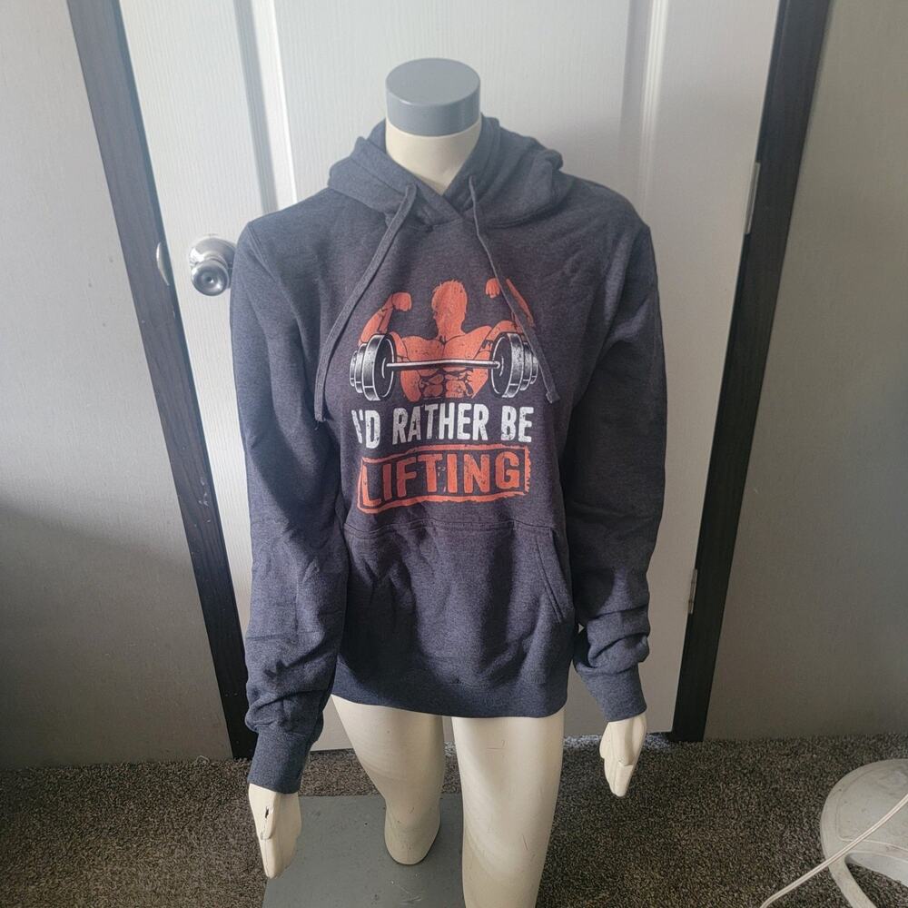 I'd Rather be lifting pullover hoodie - Picture 2 of 8